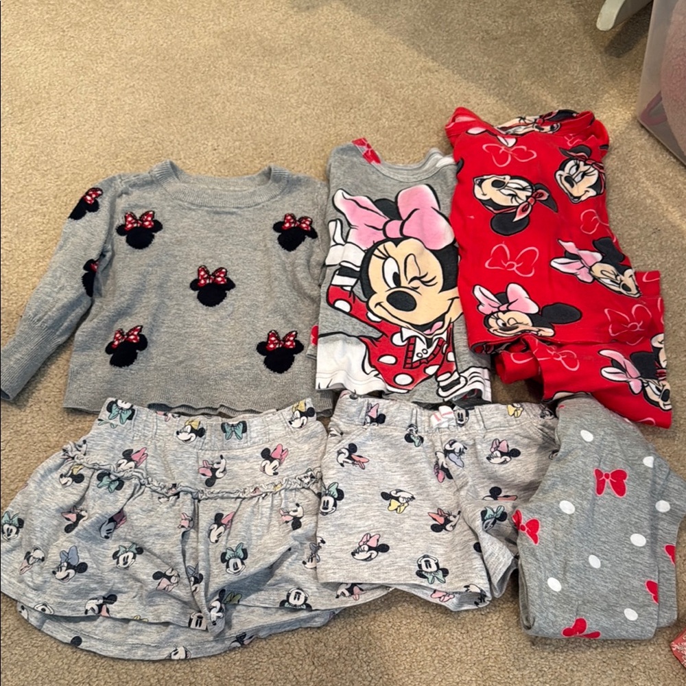 Girls Minnie Mouse 18M / 2T 3T bundle